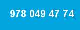 978 049 47 74 978 049 47 74